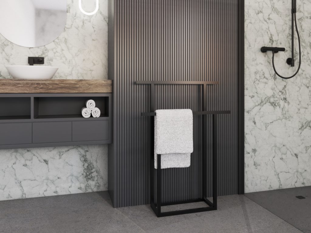 Free Standing Towel Rack T Metal M - Image 3