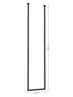 Ceiling Towel Rail Long Single XS - Image 4