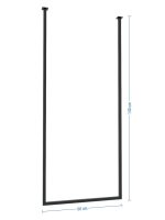 Ceiling Towel Rail Long Single M - Image 4