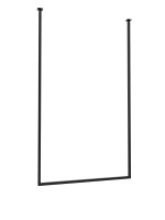 Ceiling Towel Rail Long Single L - Image 2