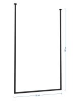 Ceiling Towel Rail Long Single L - Image 4