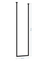 Ceiling Towel Rail Single XS - Image 3