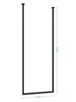 Ceiling Towel Rail Single S - Image 4