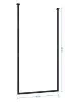 Ceiling Towel Rail Single M - Image 4