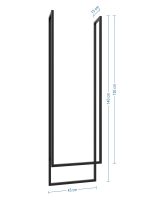 Ceiling Towel Rail Long Double S - Image 4