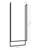 Ceiling Towel Rail Long Double M - Image 4