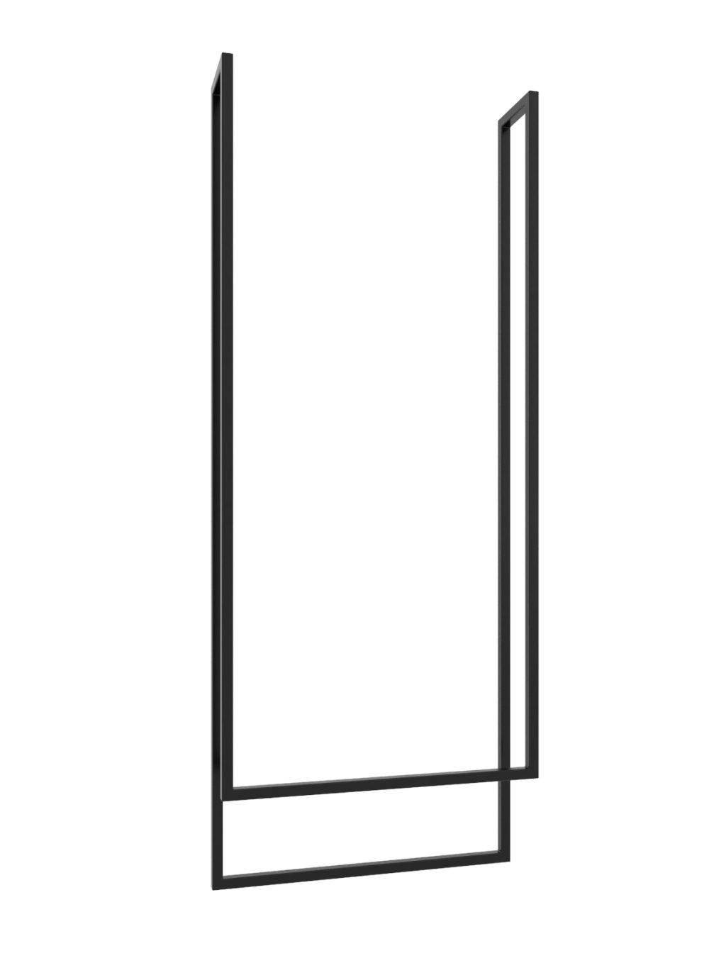 Ceiling Towel Rail Long Double M - Image 2