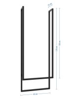Ceiling Towel Rail Double S - Image 6