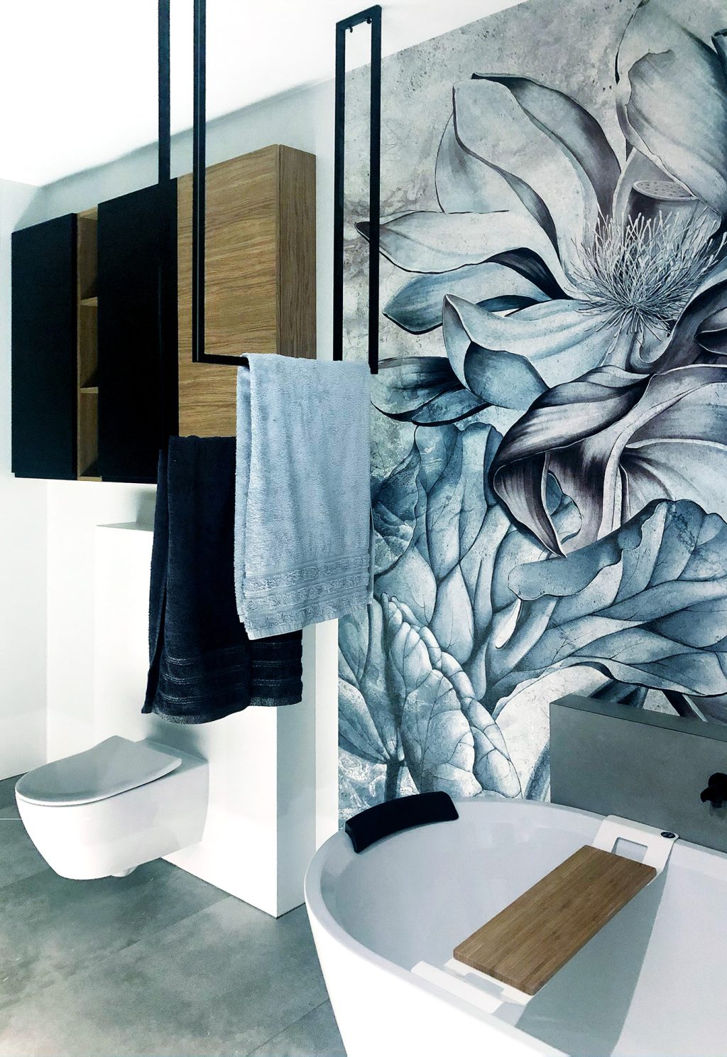 Ceiling Towel Rail Double M - Image 4