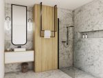 Ceiling Towel Rail Double M - Image 2