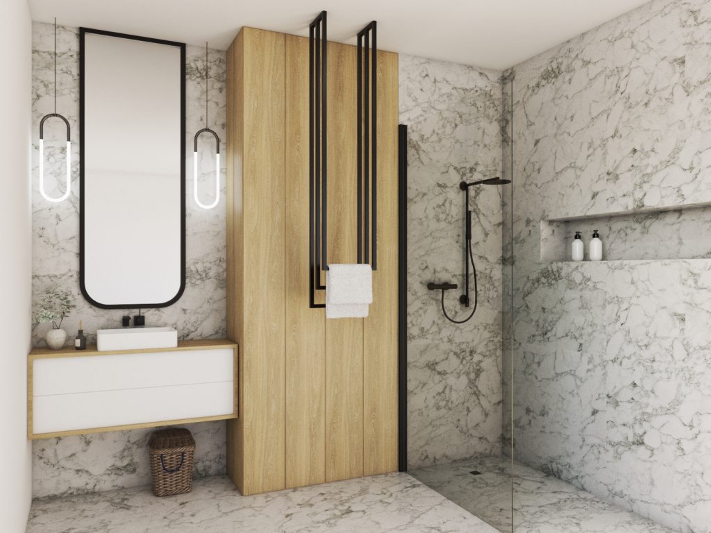 Ceiling Towel Rack Long Triple XS - Image 3