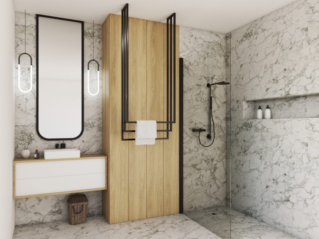 Ceiling Towel Rack Long Triple M - Image 3