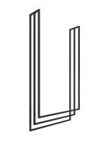 Ceiling Towel Rack Long Triple L - Image 2