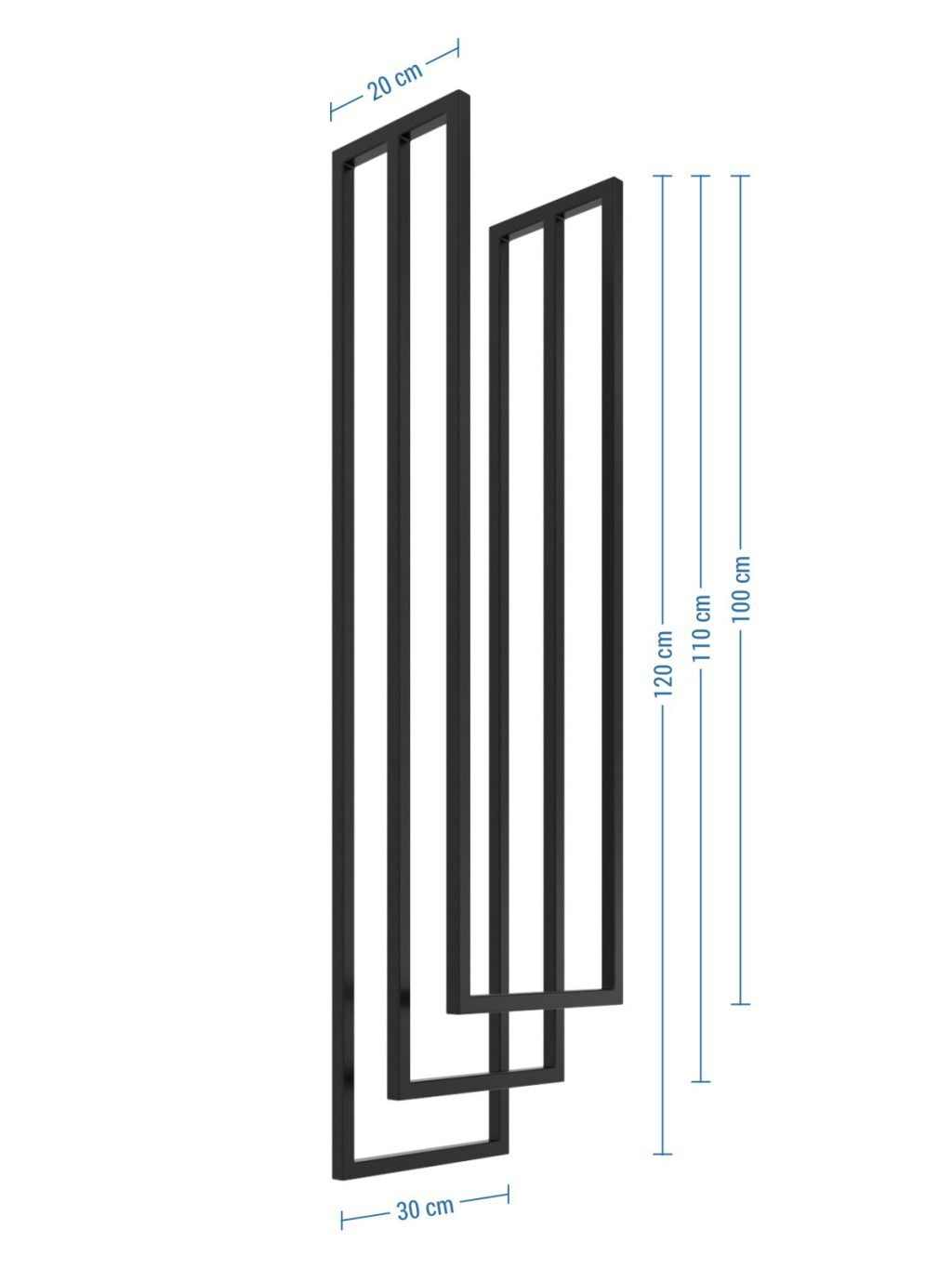 Ceiling Towel Rail Triple XS - Image 4