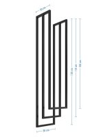 Ceiling Towel Rail Triple XS - Image 4