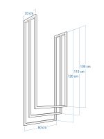 Ceiling Towel Rail Triple M - Image 4