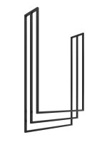 Ceiling Towel Rail Triple L - Image 2