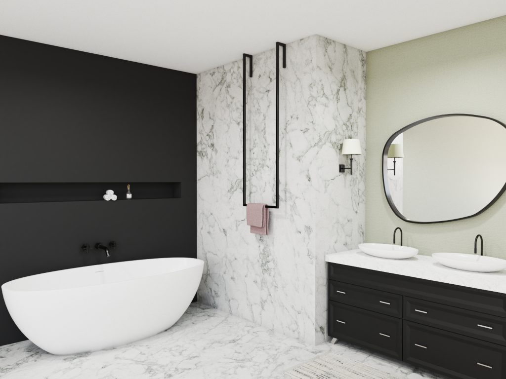 Single Wall-Mounted Towel Rack Long S - Image 3