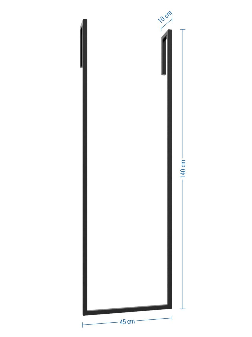 Single Wall-Mounted Towel Rack Long S - Image 4
