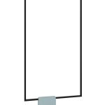 Ceiling Towel Rail Single Long for plasterboard L