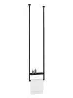 Ceiling Towel Rail Long with Shelf XS