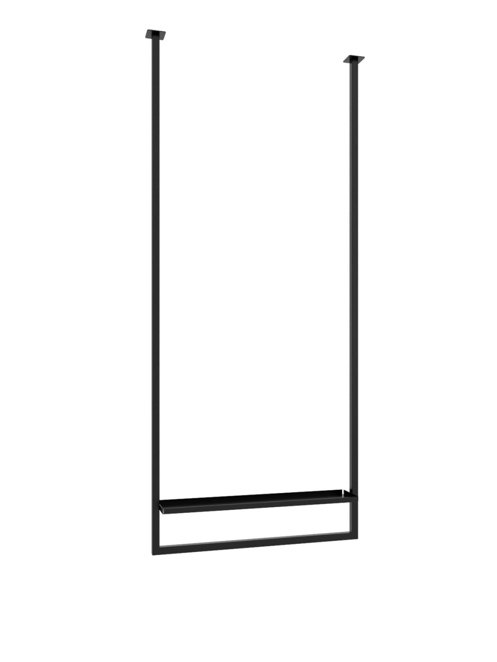 Ceiling Towel Rail Long with Shelf M - Image 2