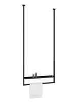 Ceiling Towel Rail Long with Shelf M