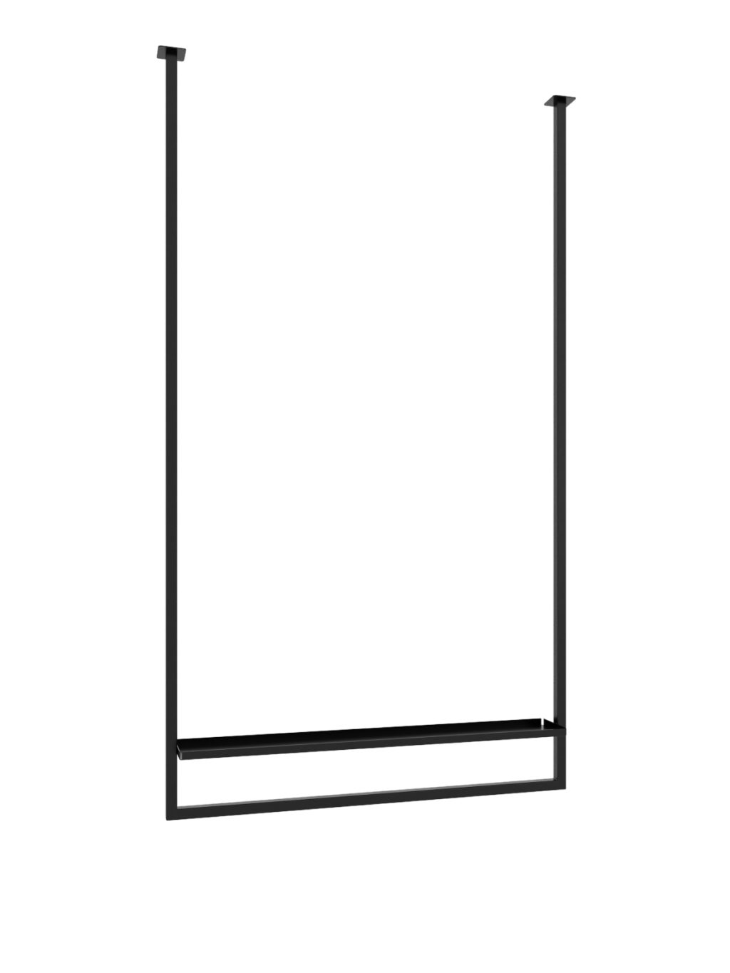 Ceiling Towel Rail Long with Shelf L - Image 2