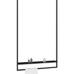 Ceiling Towel Rail Long with Shelf L