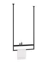 Ceiling Towel Rail with Shelf M