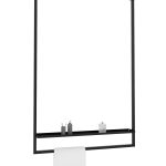 Ceiling Towel Rail with Shelf L