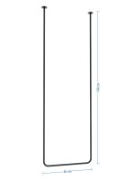 Ceiling Towel Rail Single Tube Long S - Image 4