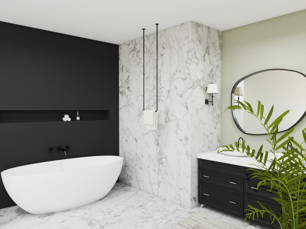 Ceiling Towel Rail Single Tube XS - Image 3