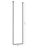 Ceiling Towel Rail Single Tube XS - Image 4