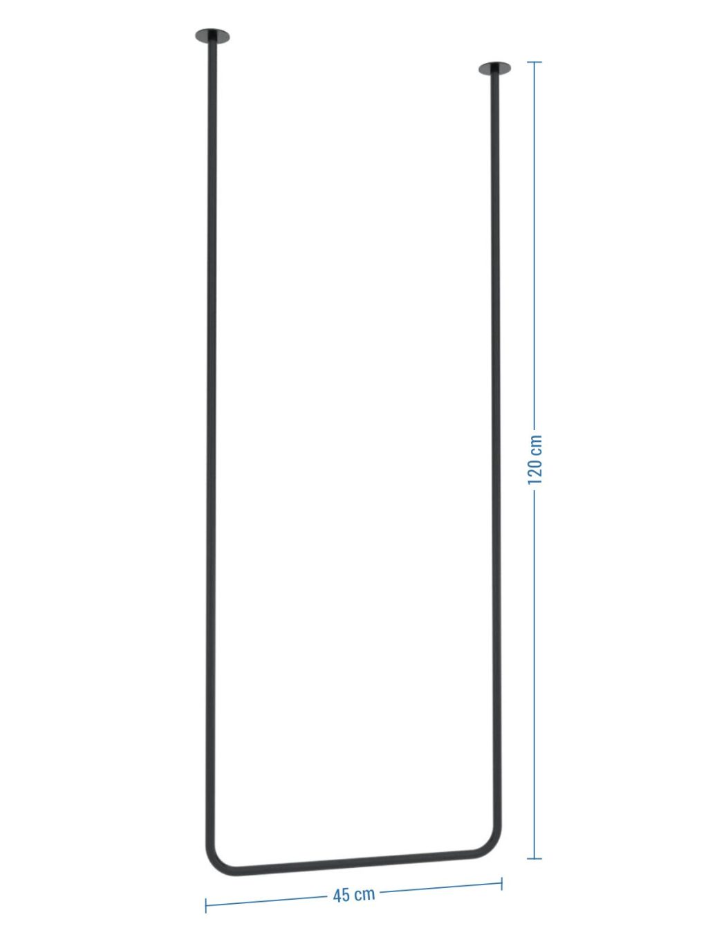 Ceiling Towel Rail Single Tube S - Image 4