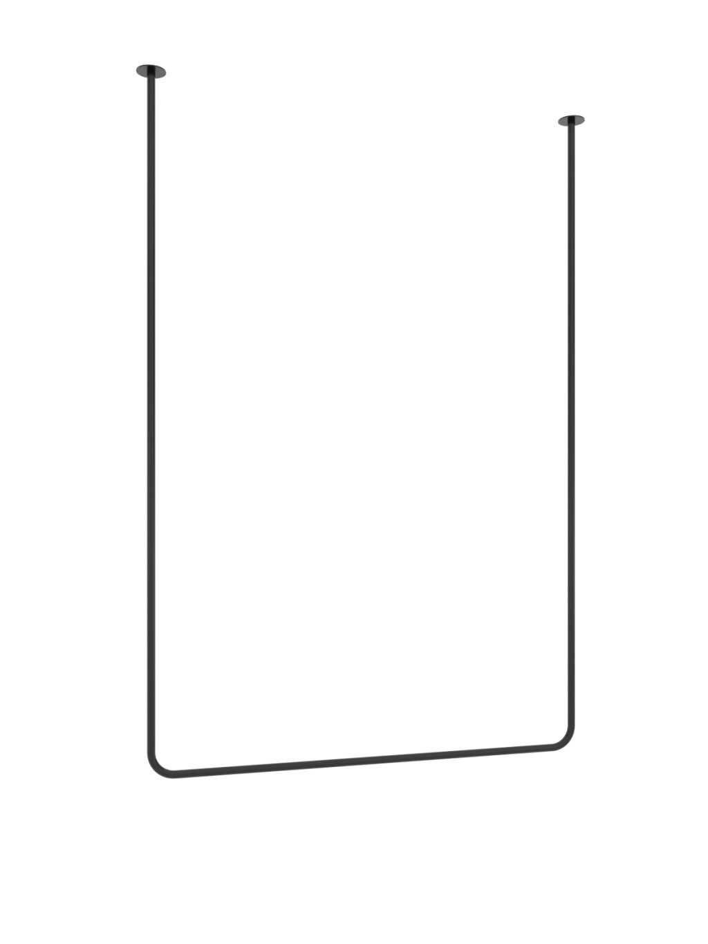 Ceiling Towel Rail Single Tube L - Image 2