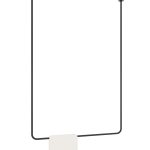 Ceiling Towel Rail Single Tube L