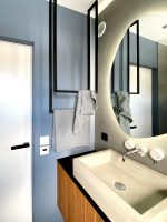 Ceiling Towel Rail Double S - Image 4