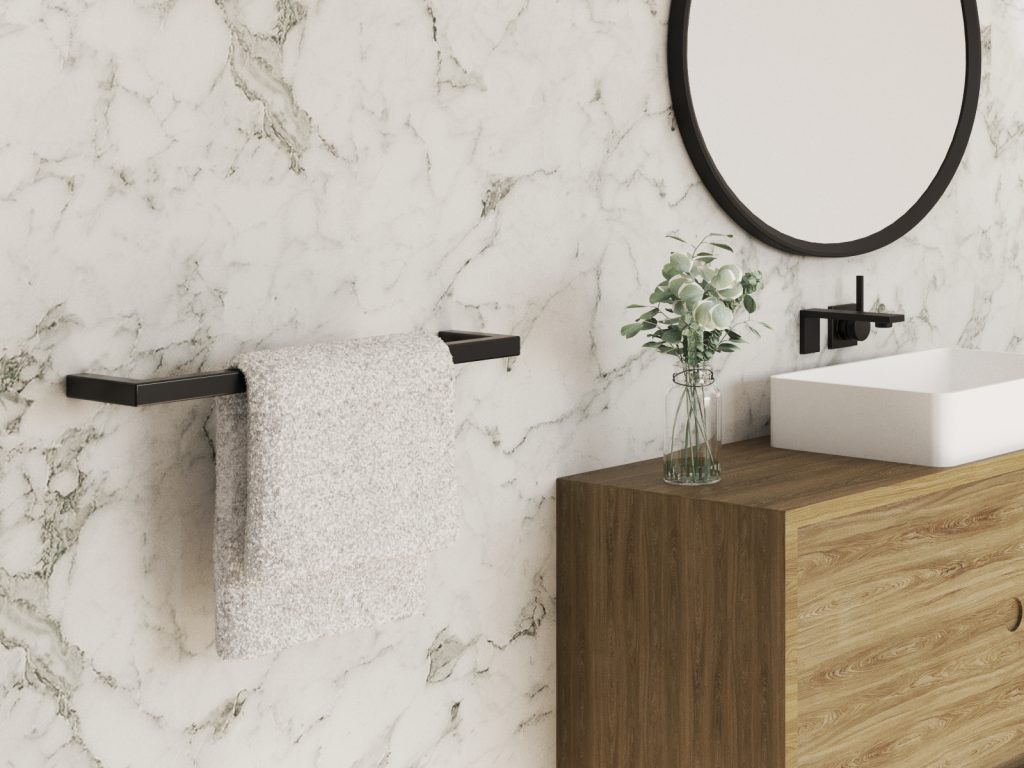 Single Wall-Mounted Towel Rack S - Image 3