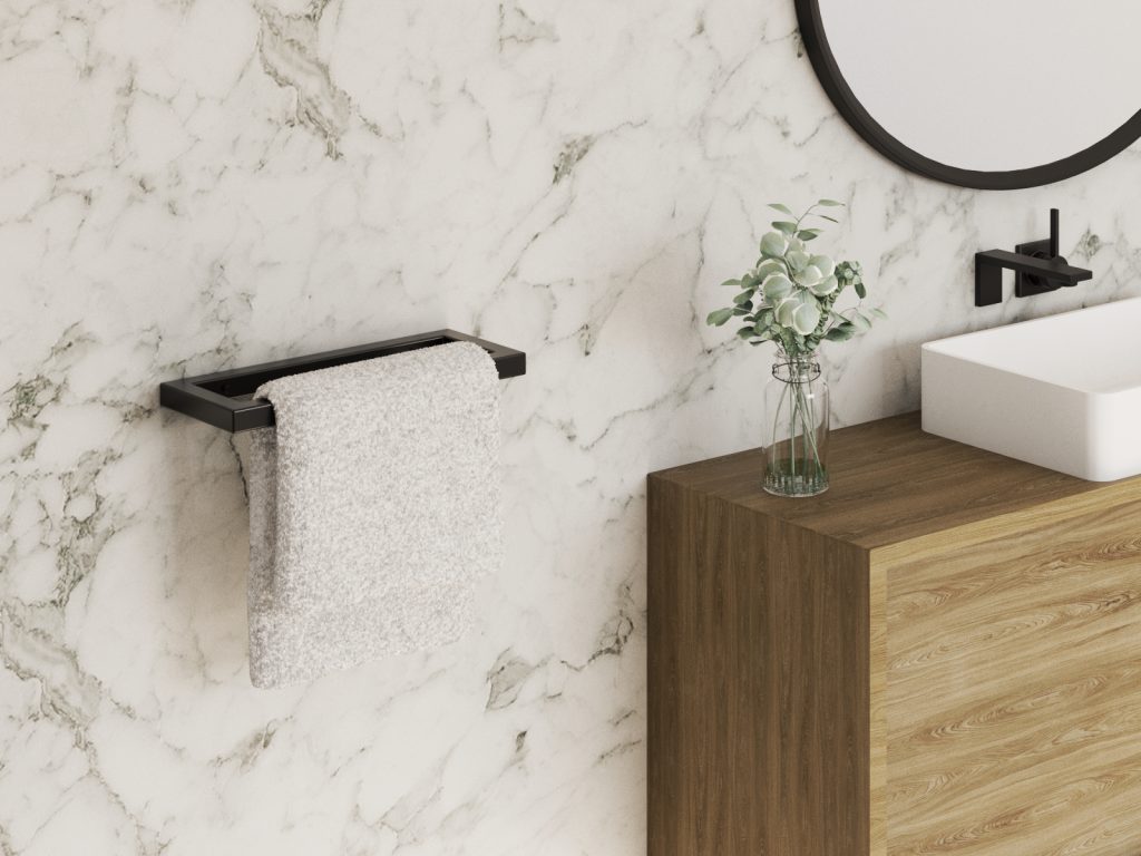 Single Wall-Mounted Towel Rack B XS - Image 3