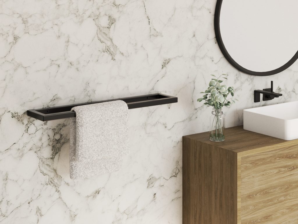 Single Wall-Mounted Towel Rack B M - Image 3