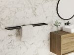 Single Wall-Mounted Towel Rack B L - Image 2