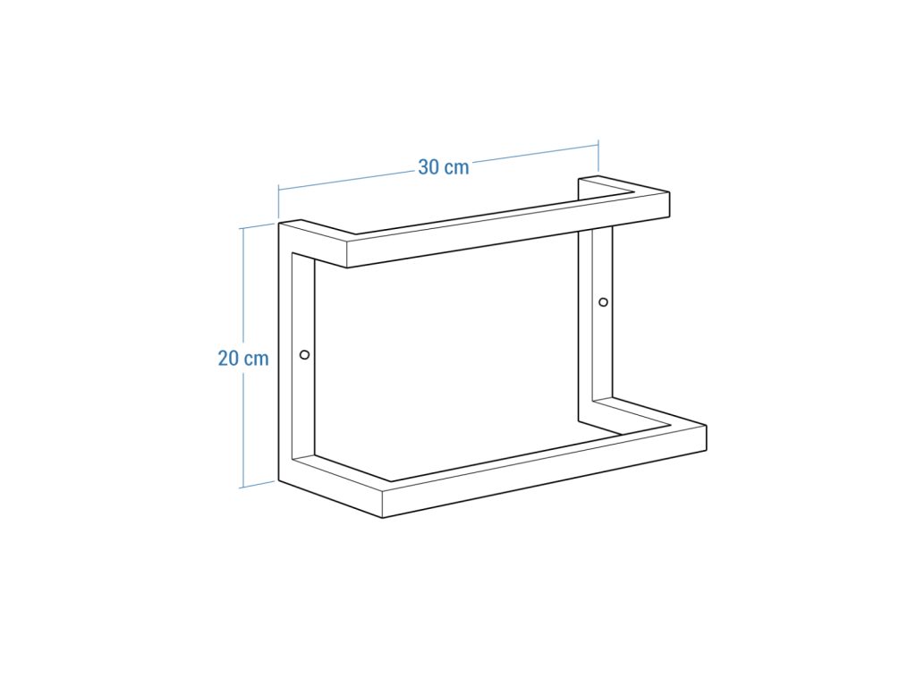 Double Wall-Mounted Towel Rack Stainless Steel XS - Image 5