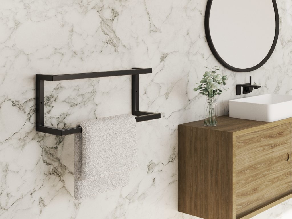 Double Wall-Mounted Towel Rack S - Image 3