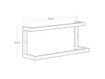 Double Wall-Mounted Towel Rack Stainless Steel S - Image 5