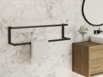Double Wall-Mounted Towel Rack L - Image 3