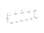 Double Wall-Mounted Towel Rack Stainless Steel L - Image 5