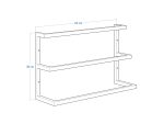 Triple Wall-Mounted Towel Rack Stainless Steel M - Image 5