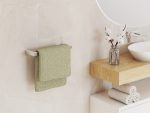 Single Wall-Mounted Towel Rack Stainless Steel XS - Image 2