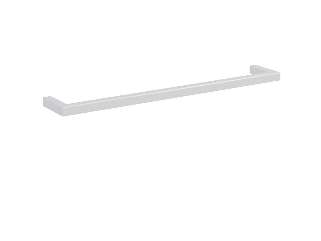Single Wall-Mounted Towel Rack Stainless Steel M - Image 2